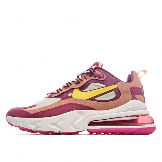 Nike Air Max 270 React Pánské a dámské AO4971 601 Šedá Červené Bílý běžné boty