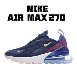 Nike Air Max 270 dámskés AH6789 402 Deep Modrý Bílý běžné boty 