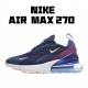 Nike Air Max 270 dámskés AH6789 402 Deep Modrý Bílý běžné boty