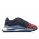 Nike Air Max 720 Černá Modrý oranžový AO2924 001 Pánské a dámské běžné boty