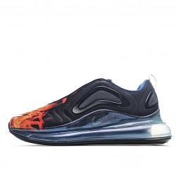 Nike Air Max 720 Černá Modrý oranžový AO2924 001 Pánské a dámské běžné boty 