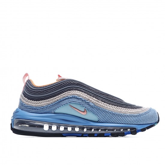 Nike Air Max 97 Černá Modrý běžné boty CQ7512 462 Pánské a dámské