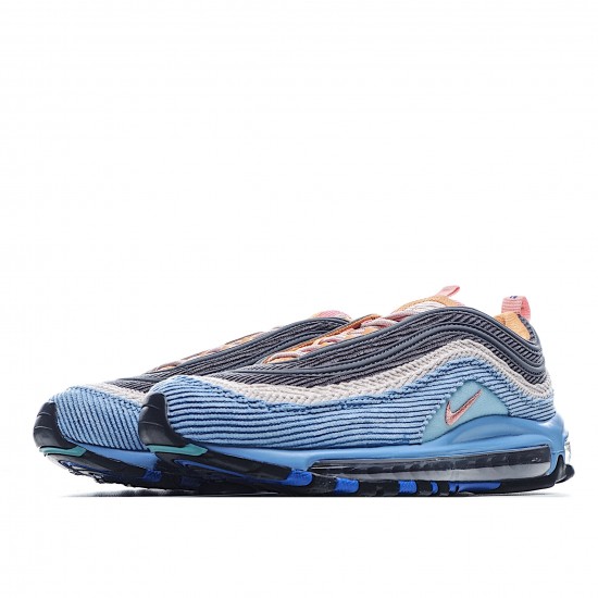 Nike Air Max 97 Černá Modrý běžné boty CQ7512 462 Pánské a dámské