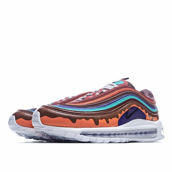 Nike Air Max 97 oranžový Hnědý běžné boty 921826 101 Pánské a dámské