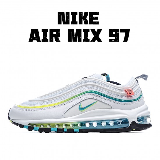 Nike Air Max 97 Bílý Modrý CZ5607 100 Pánské a dámské běžné boty