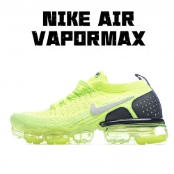 Nike Air VaporMax Flyknit 2.0 Zelená Žlutá Černá běžné boty 942842 700 Pánskés 