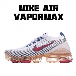 Nike Air VaporMax Flyknit 3.0 Bílý Modrý AJ6900 501 Pánské a dámské běžné boty 