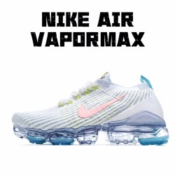 Nike Air VaporMax Flyknit 3.0 Bílý Růžový Modrý běžné boty AJ6900 003 Pánské a dámské 