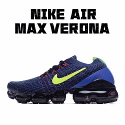 Nike Air VaporMax Flyknit běžné boty AJ6900 400 Pánské a dámské Modrý Zelená 