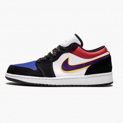 Nike Jordans 1 Low Lakers Top 3 Black/Field Purple/White Boty