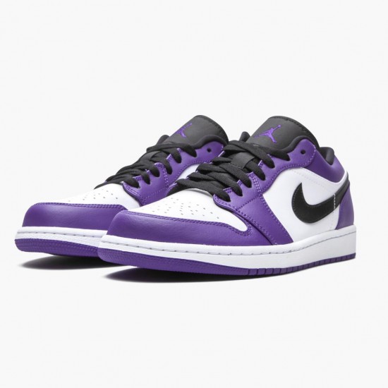 Nike Jordans 1 Retro Low Court Purple Court Purple/Black White Boty