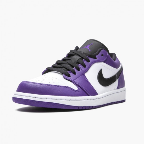 Nike Jordans 1 Retro Low Court Purple Court Purple/Black White Boty