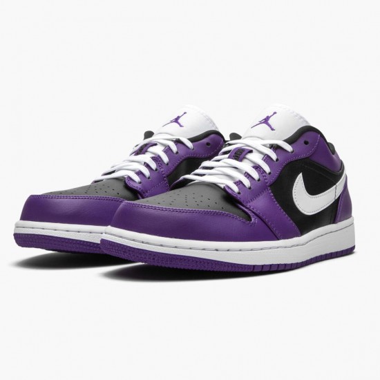 Nike Jordans 1 Retro Low Court Purple Court Purple/White-Black Boty