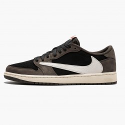 Nike Jordans 1 Retro Low OG SP Travis Scott Black/Sail Dark Mocha/Universi Boty