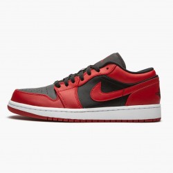 Nike Jordans 1 Retro Low Reverse Bred Gym Red/Black Gym Red/White Boty