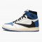 Nike Jordans 1 High OG SP FragPánskét x Travis Scott Sail/Black-Military Blue-Shy Pink Boty