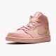 Nike Jordans 1 Mid Coral Gold Coral StardustClub/Gold/Black Boty