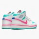 Nike Jordans 1 Mid Digital Pink WhiteDigital Pink Aurora Gree Dámskés Boty