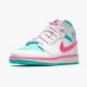 Nike Jordans 1 Mid Digital Pink WhiteDigital Pink Aurora Gree Dámskés Boty