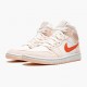 Nike Jordans 1 Mid SE Corduroy Sail Sail/Orange Quartz/White/Orange Boty