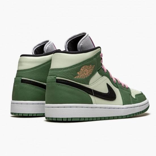 Nike Jordans 1 Mid SE Dutch Green Dutch Green/Black/Barely Green/Arctic Pink Dámskés Boty