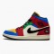 Nike Jordans 1 Mid SE Fearless Blue the Great Muslin/Varsity Red-Royal-Taxi-Black Boty