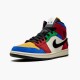 Nike Jordans 1 Mid SE Fearless Blue the Great Muslin/Varsity Red-Royal-Taxi-Black Boty