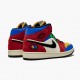 Nike Jordans 1 Mid SE Fearless Blue the Great Muslin/Varsity Red-Royal-Taxi-Black Boty