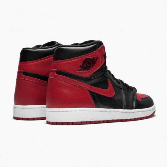 Nike Jordans 1 Retro High OG Banned Bred Black/Varsity Red-White Boty