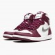 Nike Jordans 1 Retro High OG Bordeaux Bordeaux/White/Metallic Silver Boty