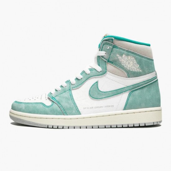 Nike Jordans 1 Retro High Turbo Green Turbo Green/Sail White Boty