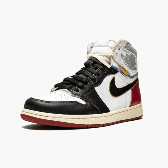 Nike Jordans 1 Retro High Union Los Angeles Black Toe White/Black/Varsity Red/Black Pánské Boty