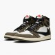 Nike Jordans 1 High OG TS SP Travis Scott Sail/Dark Mocha/University Red Boty