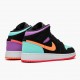 Nike Jordans 1 Mid Candy Black/Total Orange Boty