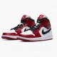 Nike Jordans 1 Mid Chicago 2020 White/Gym Red/Black Boty