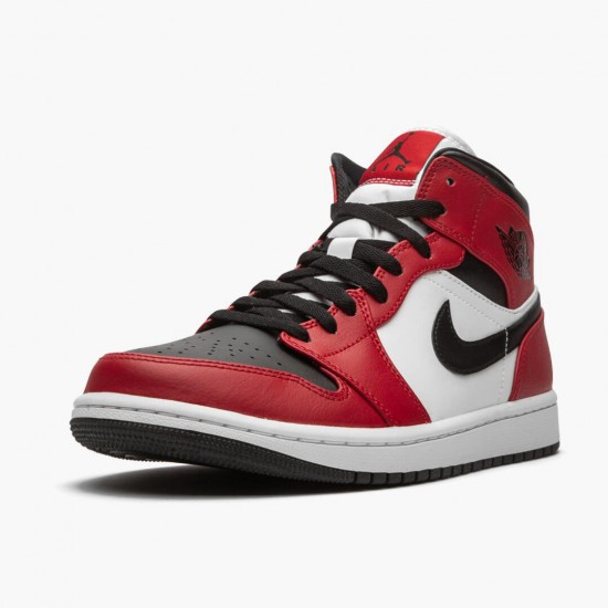 Nike Jordans 1 Mid Chicago Black Toe Black/Gym Red/White Pánské Boty