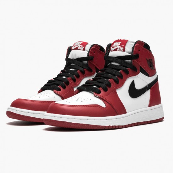 Nike Jordans 1 Retro Chicago White/Black Varsity Red Boty