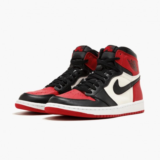 Nike Jordans 1 Retro High Bred Toe Red/Black/White Boty