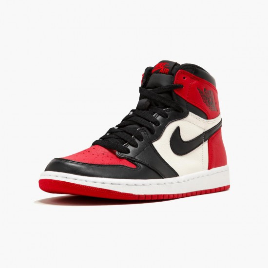 Nike Jordans 1 Retro High Bred Toe Red/Black/White Boty