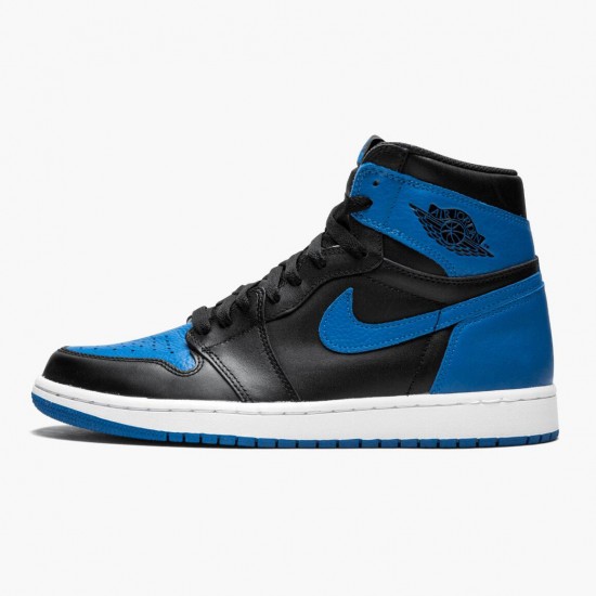 Nike Jordans 1 Retro High OG Royal Black/Royal White Pánské Boty