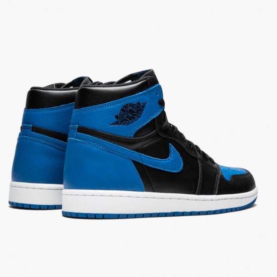 Nike Jordans 1 Retro High OG Royal Black/Royal White Pánské Boty