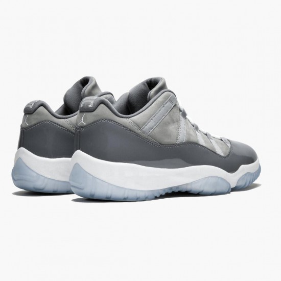 Nike Jordans 11 Low Cool Grey Medium Grey/White Gunsmoke/Black Pánské Boty