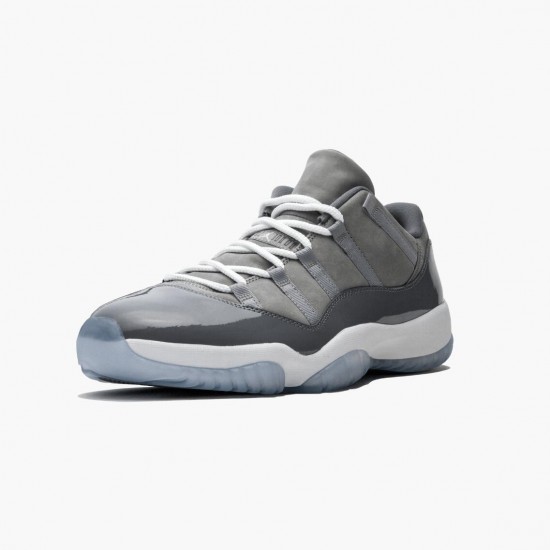 Nike Jordans 11 Low Cool Grey Medium Grey/White Gunsmoke/Black Pánské Boty