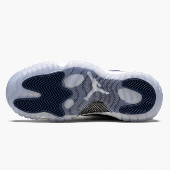 Nike Jordans 11 Low Navy Snakeskin Whiite/Black/Navy Black Pánské Boty