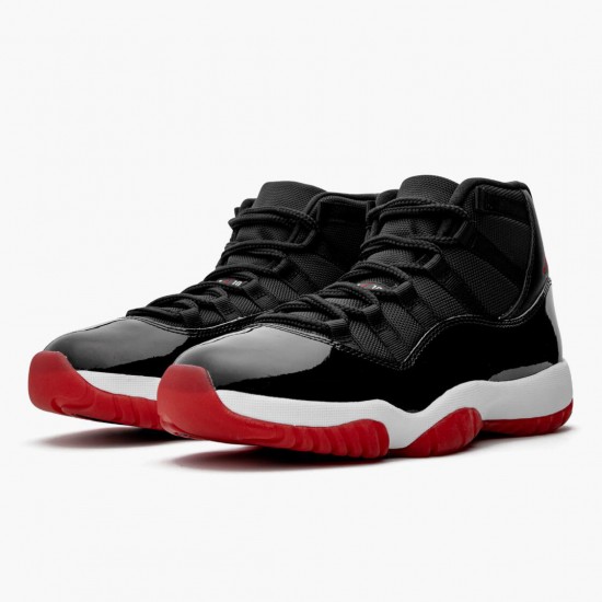 Nike Jordans 11 Retro Bred 2019 Black/White/Varsity Red Pánské Boty