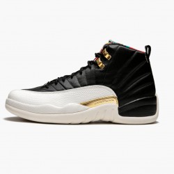 Nike Jordans 12 Retro 2019 CNY Chinese New Year Black/Sail-Metallic Gold-True Red Pánské Boty