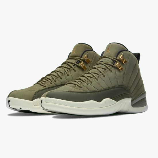 Nike Jordans 12 Retro Chris Paul Class of 2003 Olive Canvas/Black-Sail Pánské Boty