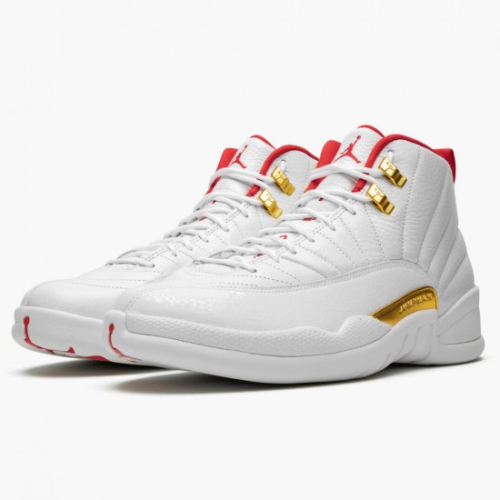 Nike Jordans 12 Retro FIBA White/University Red/Metallic Boty