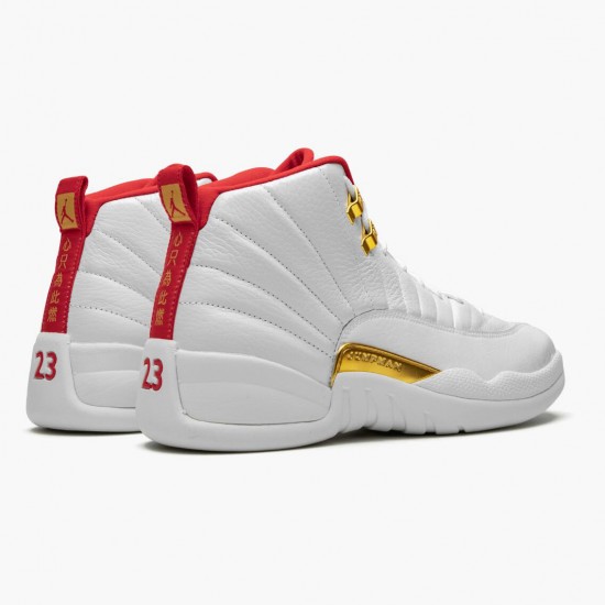 Nike Jordans 12 Retro FIBA White/University Red/Metallic Boty