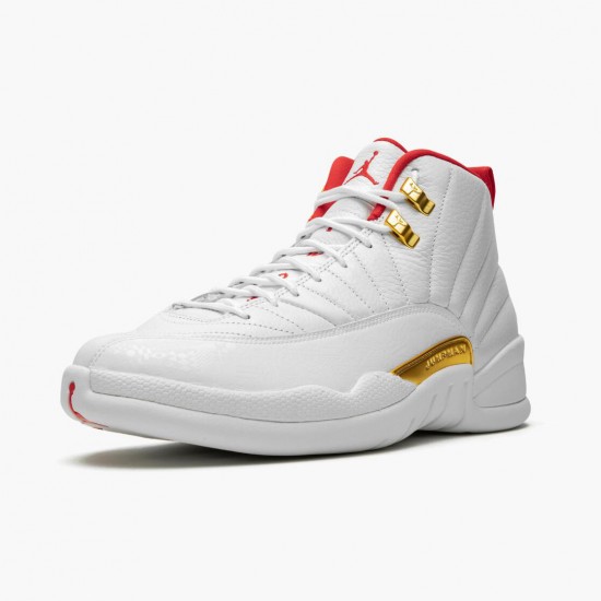 Nike Jordans 12 Retro FIBA White/University Red/Metallic Boty